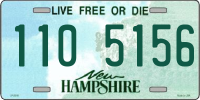 NH license plate 1105156