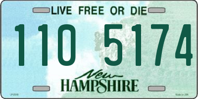 NH license plate 1105174