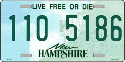 NH license plate 1105186