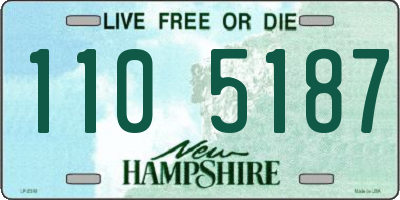 NH license plate 1105187