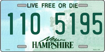 NH license plate 1105195