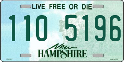 NH license plate 1105196