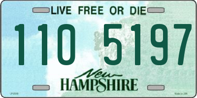 NH license plate 1105197