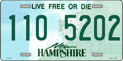 NH license plate 1105202