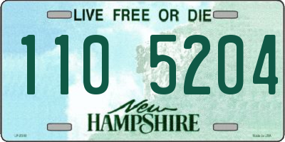 NH license plate 1105204