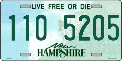 NH license plate 1105205
