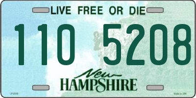 NH license plate 1105208