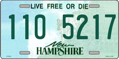 NH license plate 1105217