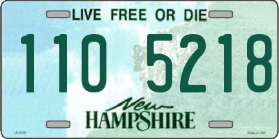 NH license plate 1105218