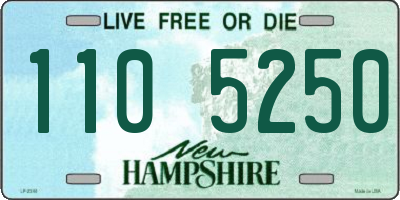 NH license plate 1105250