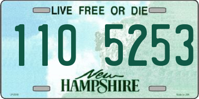 NH license plate 1105253