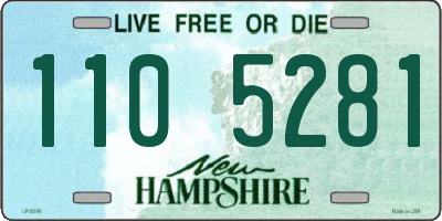 NH license plate 1105281