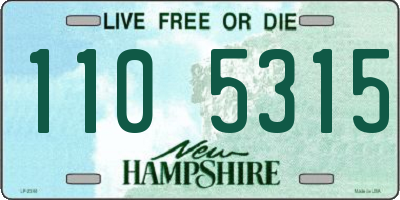 NH license plate 1105315