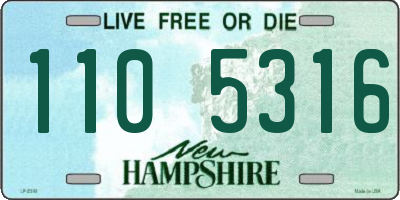 NH license plate 1105316