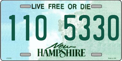 NH license plate 1105330