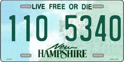 NH license plate 1105340