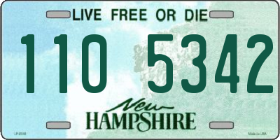 NH license plate 1105342
