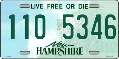 NH license plate 1105346