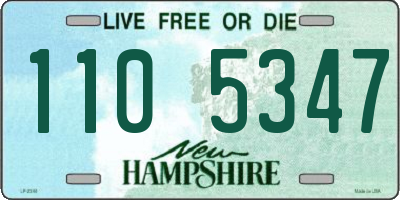 NH license plate 1105347