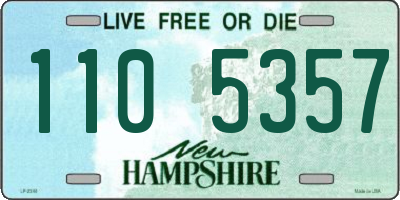 NH license plate 1105357