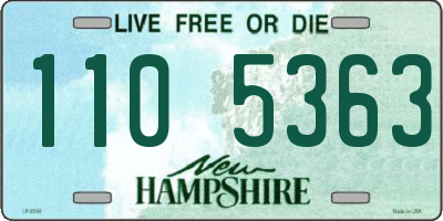 NH license plate 1105363