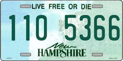 NH license plate 1105366