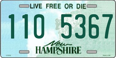 NH license plate 1105367