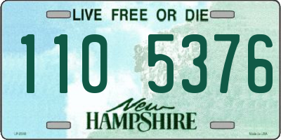 NH license plate 1105376