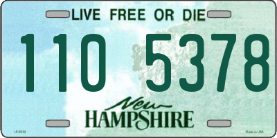 NH license plate 1105378