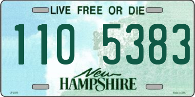 NH license plate 1105383