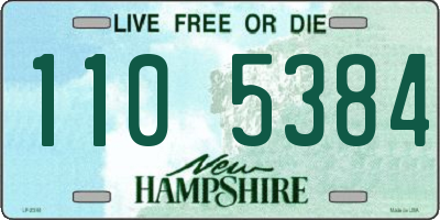 NH license plate 1105384