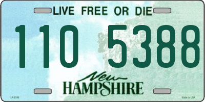 NH license plate 1105388