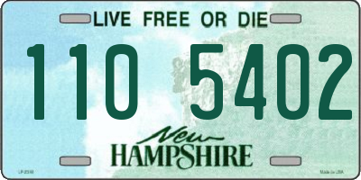 NH license plate 1105402