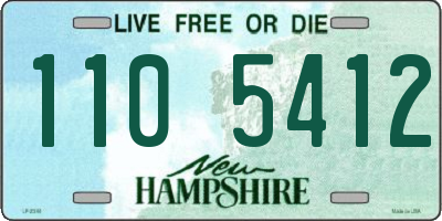 NH license plate 1105412