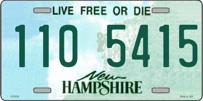 NH license plate 1105415