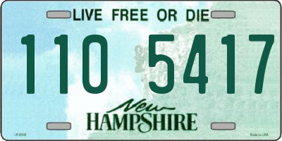 NH license plate 1105417