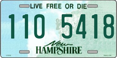 NH license plate 1105418
