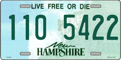 NH license plate 1105422