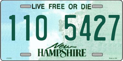 NH license plate 1105427