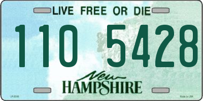 NH license plate 1105428