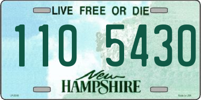 NH license plate 1105430