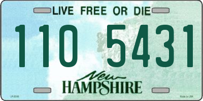 NH license plate 1105431