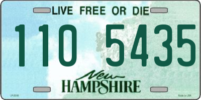 NH license plate 1105435