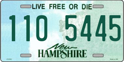 NH license plate 1105445