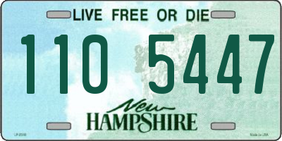 NH license plate 1105447