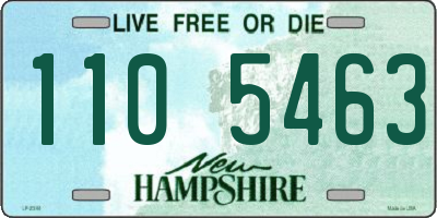 NH license plate 1105463