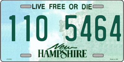 NH license plate 1105464