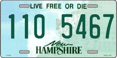 NH license plate 1105467