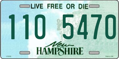 NH license plate 1105470