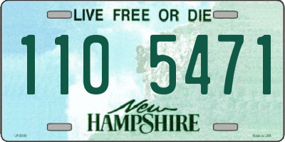 NH license plate 1105471